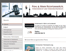 Tablet Screenshot of anwalt-verkehrsrecht-berlin.com